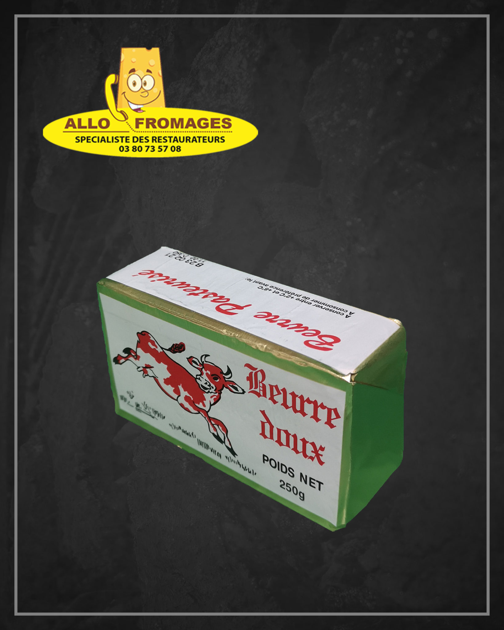 Beurre doux - 250g - Allo Viandes