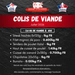 Colis du mois : Juillet  2026