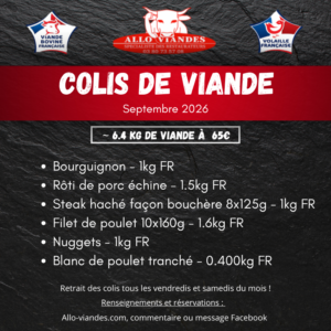 Colis du mois : Septembre 2026
