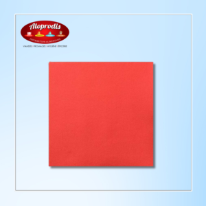 Serviette celi-ouate rouge - Paquet de 50