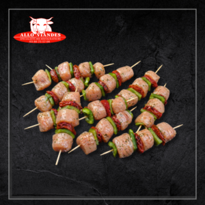 Brochette Haut de Cuisse de Poulet aux légumes - 9x190g